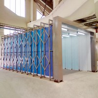 可節(jié)省噴漆空間的移動(dòng)伸縮式噴漆房